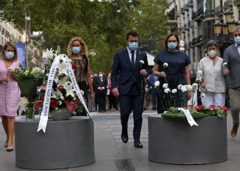 Barcelona recuerda a las víctimas en 4º aniversario de atentados de Cataluña