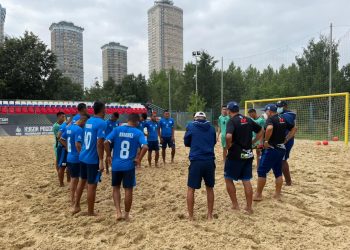Rudis Gallo, técnico de la selección de playa: «Lo importante es que Japón nos exigió muchísimo en los tres periodos»