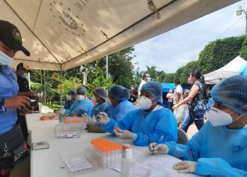 Hicieron 1,500 pruebas de la COVID-19 en Ahuachapán