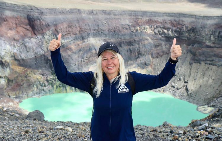 La montañista Alfa Karina Arrué, ya tiene lista su agenda de fogueos para 2022 en ruta a su segundo intento por escalar el Monte Everest. Foto INDES