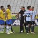 Versiones cruzadas enredan el fallido superclásico Brasil-Argentina
