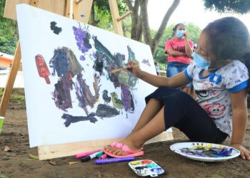 Niños albergados reciben apoyo psicoemocional a través de juegos y dinámicas lúdicas