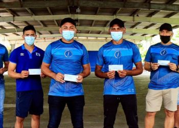 INDES continúa entregando estímulo deportivo a los jugadores y cuerpo técnico de la Selecta de Playa