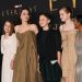 Con ropa reciclada y reutilizada: Angelina Jolie posa junto a sus hijos en el estreno de «Eternals»