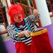 Dirección de Reconstrucción del Tejido Social festeja a los niños en Parque Central de Guaymango
