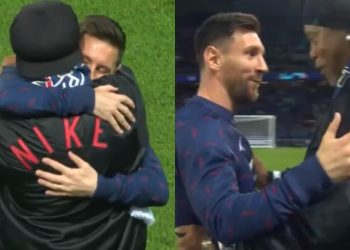 VIDEO: Así reaccionó Messi al reencontrarse con Ronaldinho previo al PSG vs Leipzig de Champions League