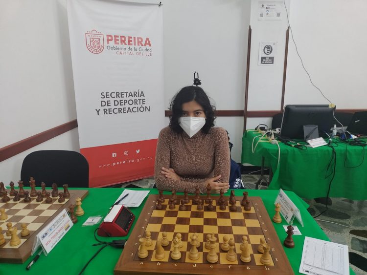 La ajedrecista Angie García, tuvo una destacada actuación en un evento realizado recién en Risaralda, Colombia. Foto Angie García.
