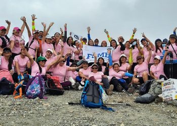 Caminata al volcán Ilamatepec contra el cáncer organizada por la Federaci´ón de Montañismo fue un éxito