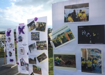 Vecinos y familias rinden homenaje en primer año de la tragedia en Los Angelitos, en Nejapa