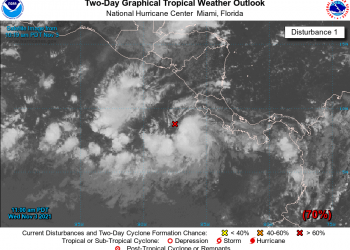 Prevén la formación de un ciclo tropical en los próximos días al suroeste de Costa Rica