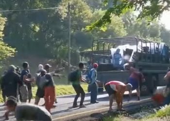Choque entre migrantes y militares deja un herido y 25 detenidos en México