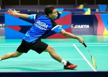 Uriel Canjura afianzó medalla de plata en bádminton y este lunes disputará la medalla de oro