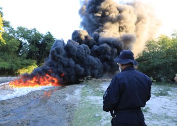 Autoridades de El Salvador destruyen 2.7 toneladas de cocaína confiscadas a nueve extranjeros