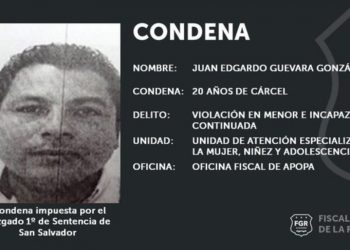 Violador de Apopa es condenado a 20 años de prisión