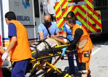 Protección Civil desarrolla simulacro de accidente de tránsito