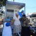 Hacen pruebas para detectar la COVID-19 en el parque central de Cojutepeque