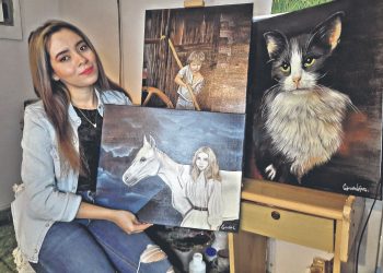 Génesis, la pintora autodidacta que sueña con estudiar arte realista
