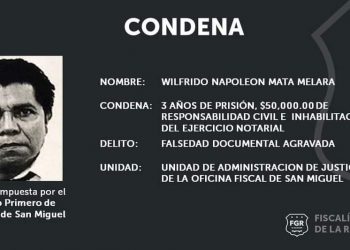Abogado migueleño fue condenado por falsedad documental