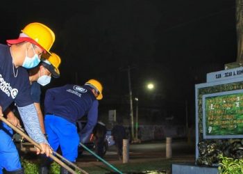 Alcaldía de San Salvador realiza jornada de limpieza en la Plaza Salvador del Mundo previo a la beatificación