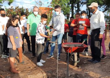 Gobierno de El Salvador coloca la primera piedra del CUBO de San Luis Talpa
