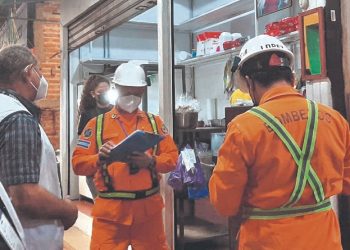 Bomberos inspeccionó mercados en San Miguel