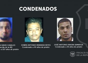 Asesinos y extorsionistas son condenados hasta con 107 años de cárcel en San Miguel