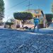 Dirección de Obras Municipales interviene el redondel El Palmar, en Santa Ana