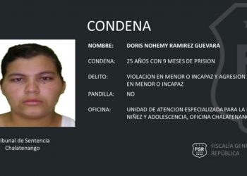 Mujer estará presa 25 años por ofrecer dos menores para que su compañero de vida las violara en Chalatenango