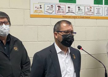 Ministerios de Educación y Salud verifican protocolos contra la COVID-19 en el Complejo Educativo Católico Nuestra Señora del Rosario