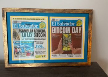 Experto en criptomonedas, Neil Jacobs, enmarca portadas de Diario El Salvador sobre Ley Bitcoin