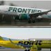 Las estadounidenses Spirit Airlines y Frontier Airlines anuncian fusión