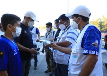 Autoridades de salud verifican estricto cumplimiento de medidas de bioseguridad en el Estadio Cuscatlán