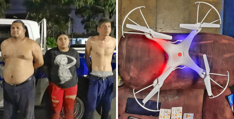 PNC captura a pandilleros que monitoreaban patrullajes policiales con un drone en Soyapango