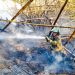 Bomberos extinguen incendio de maleza seca en Troncal del Norte