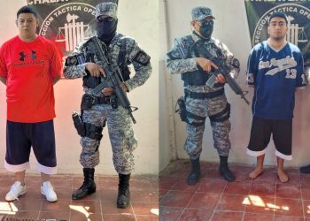 Policía captura a dos pandilleros de la MS13 en Nueva Concepción, Chalatenango