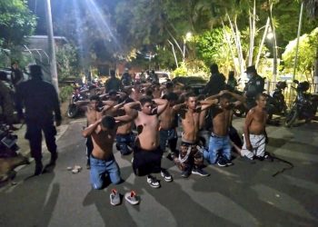 Policía Nacional Civil captura a 44 pandilleros de la MS en Usulután
