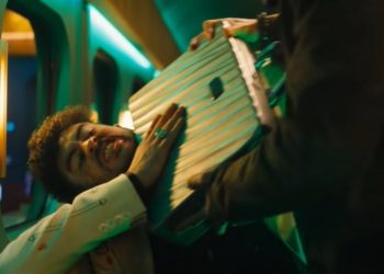 Bad Bunny pelea a muerte con Brad Pitt en un tren de alta velocidad