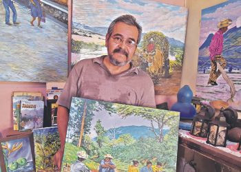«Mientras no haya consumo de arte, me quedaré soñando», Maudaleno Adonay Ramos, pintor