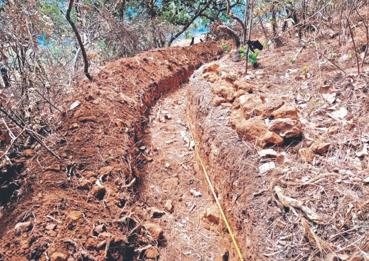 Además de esta obra para cultivar agua, se llevaron a cabo labores de limpieza en las cuatro represas de las que se alimenta el tanque que bombea el agua a las viviendas./Diario El Salvador.