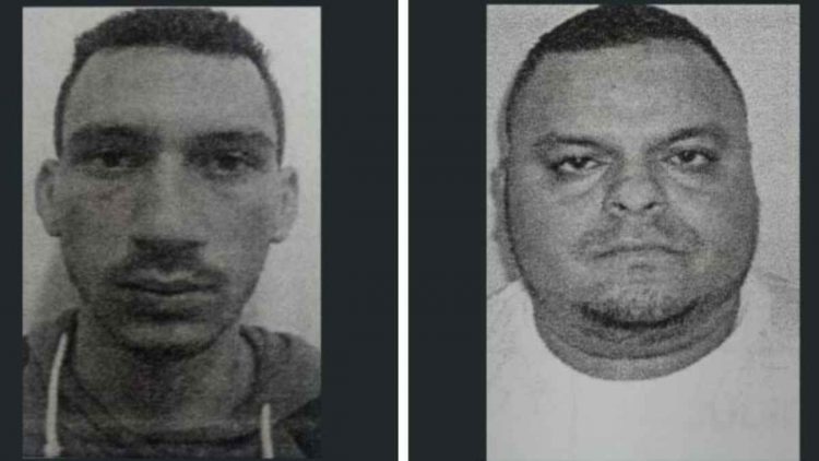 Edwin Armando Ramos Sandoval y Miguel Antonio Martínez Guevara, sentenciados por el delito de homicidio agravado. Fotos FGR.