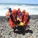 Protección Civil realiza simulacro de rescate acuático en playa El Tunco