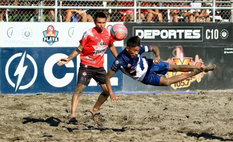 Chirilagua es uno de los equipos más potentes en la Liga de Fútbol Playa. Foto: Indes