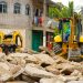 La Dirección de Obras Municipales interviene calles de concreto en Santa Ana