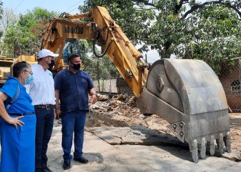 La Dirección de Obras Municipales interviene las calles en mal estado en Conchagua, La Unión