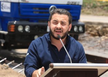 Inicia la pavimentación del acceso a calle al volcán desde el bulevar Monseñor Romero