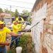 Privados de libertad borran grafitis de pandillas en cuatro departamentos del país