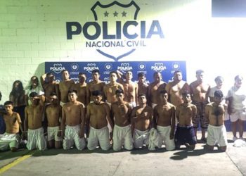 Capturan a 58 mareros vinculados a varios delitos en Santa Ana