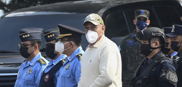 Honduras extraditó a EE. UU. a exjefe de la Policía reclamado por narcotráfico. FOTO/ AFP.