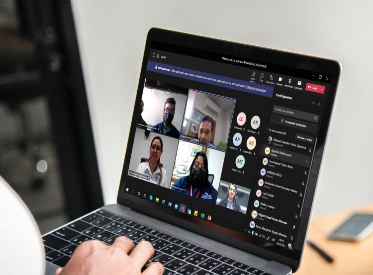 Las sesiones se desarrollan de manera virtual, a través de las cuales se hace el intercambio de conocimientos entre ambas instituciones. Foto: MARN