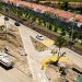 El nuevo acceso a la calle del volcán cuenta con 96 % de avance